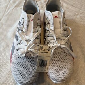 Brand new men’s Adidas fluid flow 2.0 sneakers, color, white, size 11.5.